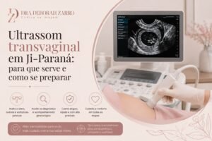 Ultrassom transvaginal realizado em Ji-Paraná para avaliação do útero, ovários e estruturas pélvicas, exame essencial para diagnóstico e acompanhamento da saúde ginecológica feminina.